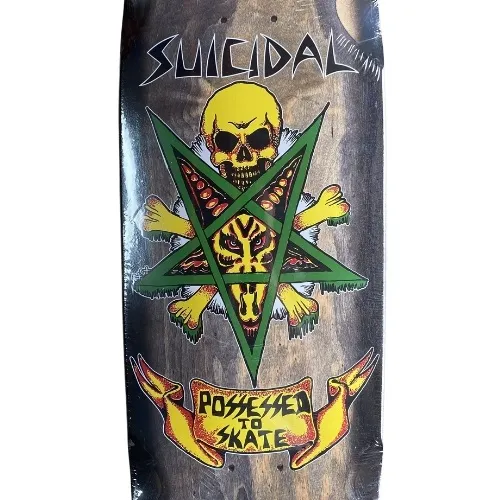 Dogtown Suicidal Skates Possessed To Skate 70s Rider Black 9.0 Skateboard Deck