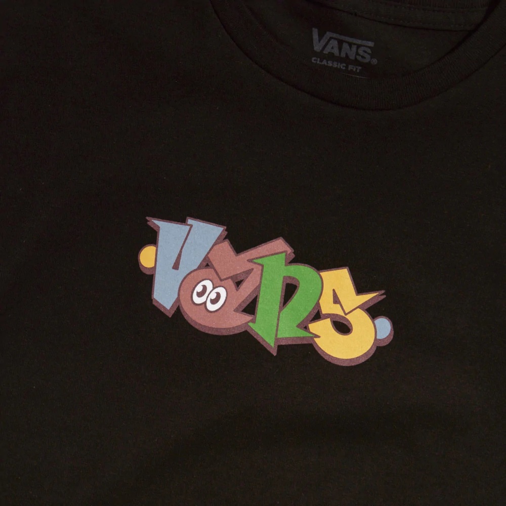 Vans Logo Type Black T-Shirt [Size: XS]