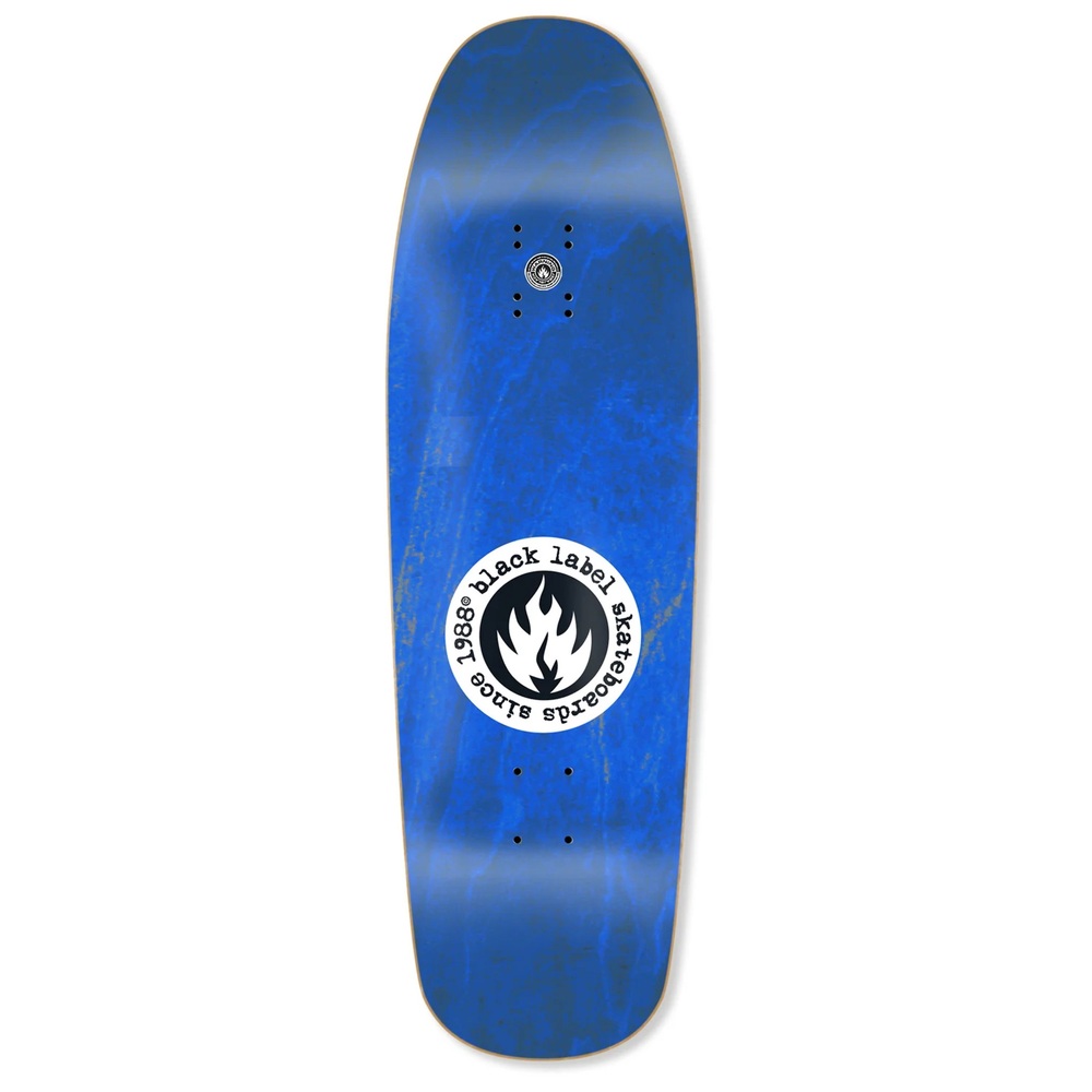 Black Label Curb Nerd Blue 9.63 Skateboard Deck