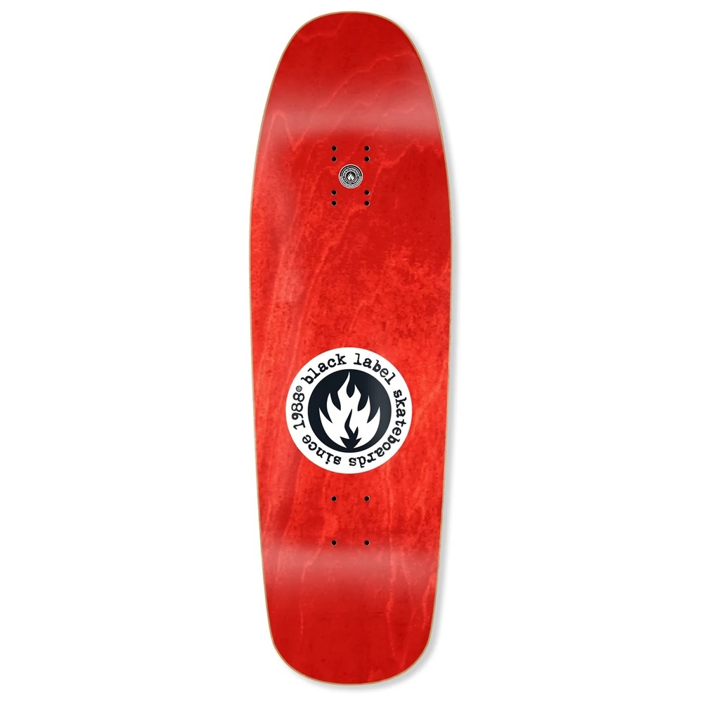 Black Label Curb Nerd Red 9.63 Skateboard Deck