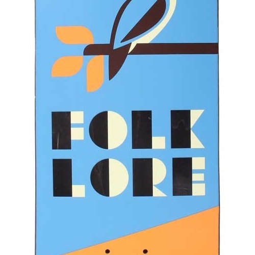 Folklore Warm Press Kookaburra Orange 8.0 Skateboard Deck