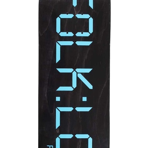 Folklore Warm Press Clock Blue 8.375 Skateboard Deck