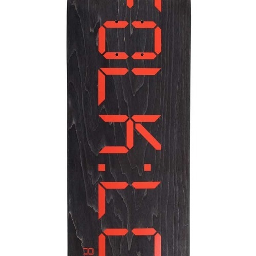 Folklore Warm Press Clock Red 8.125 Skateboard Deck