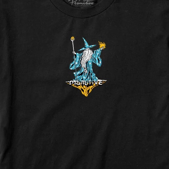 Primitive Wizard Black Youth T-Shirt [Size: M]