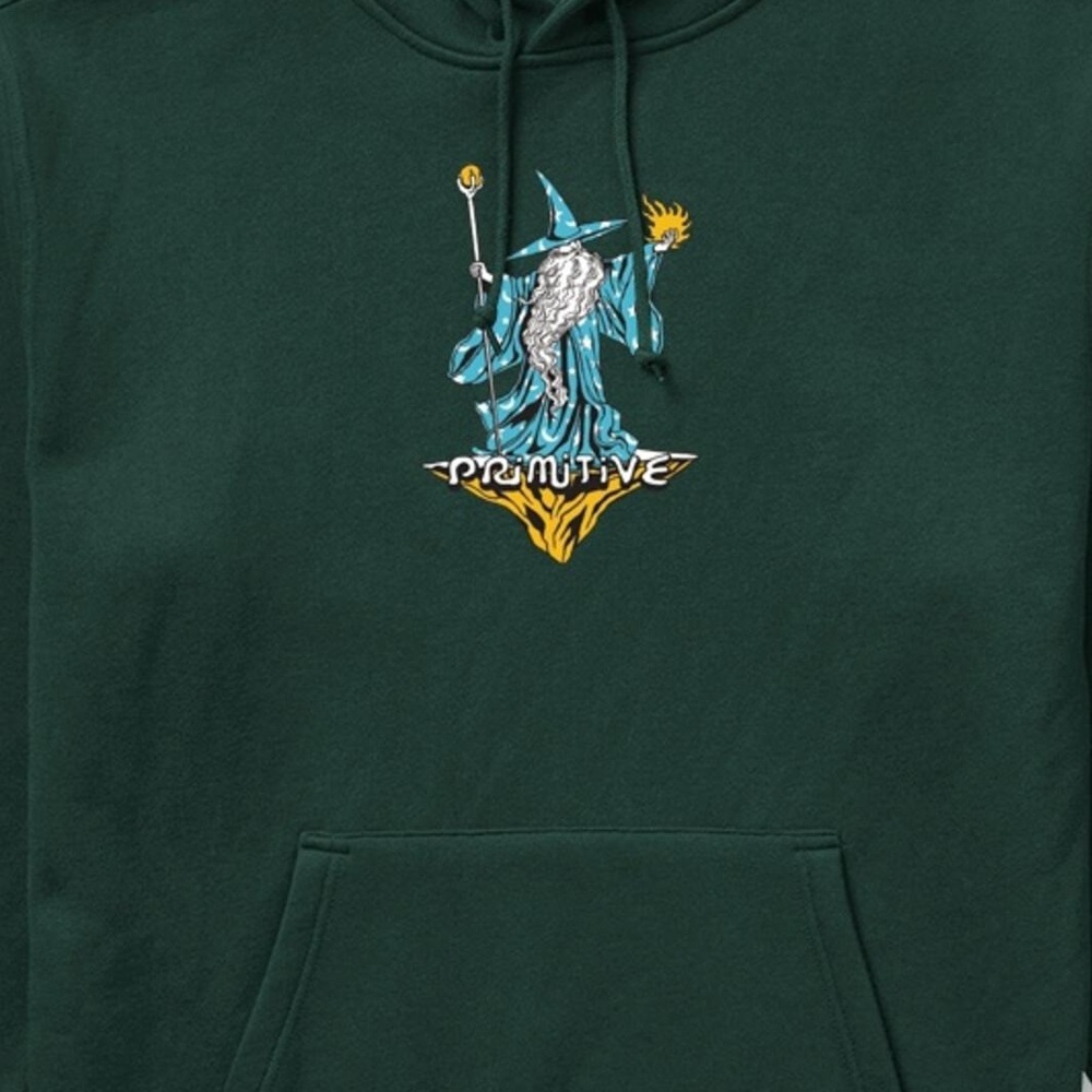 Primitive Wizard Green Youth Hoodie [Size: L]