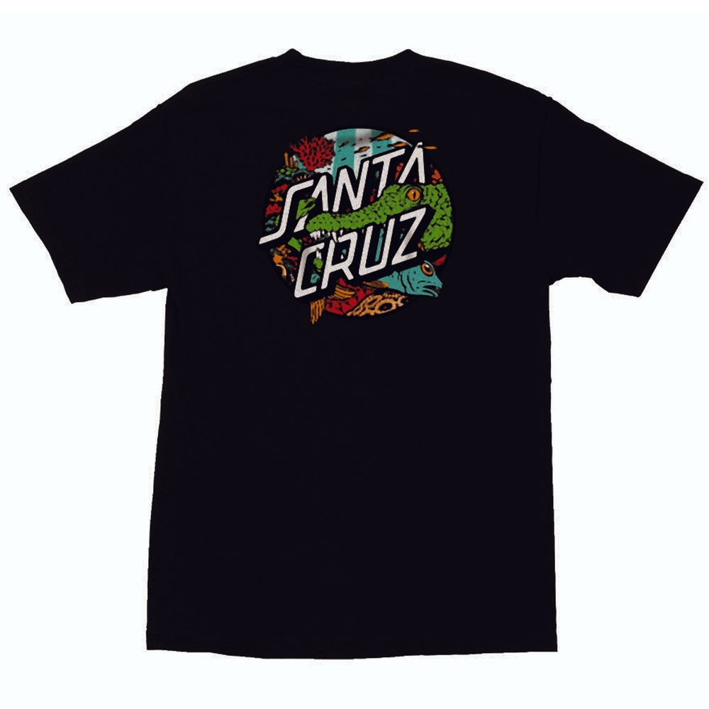 Santa Cruz Winkowski Aquatic Dot Black Youth T-Shirt [Size: 10]