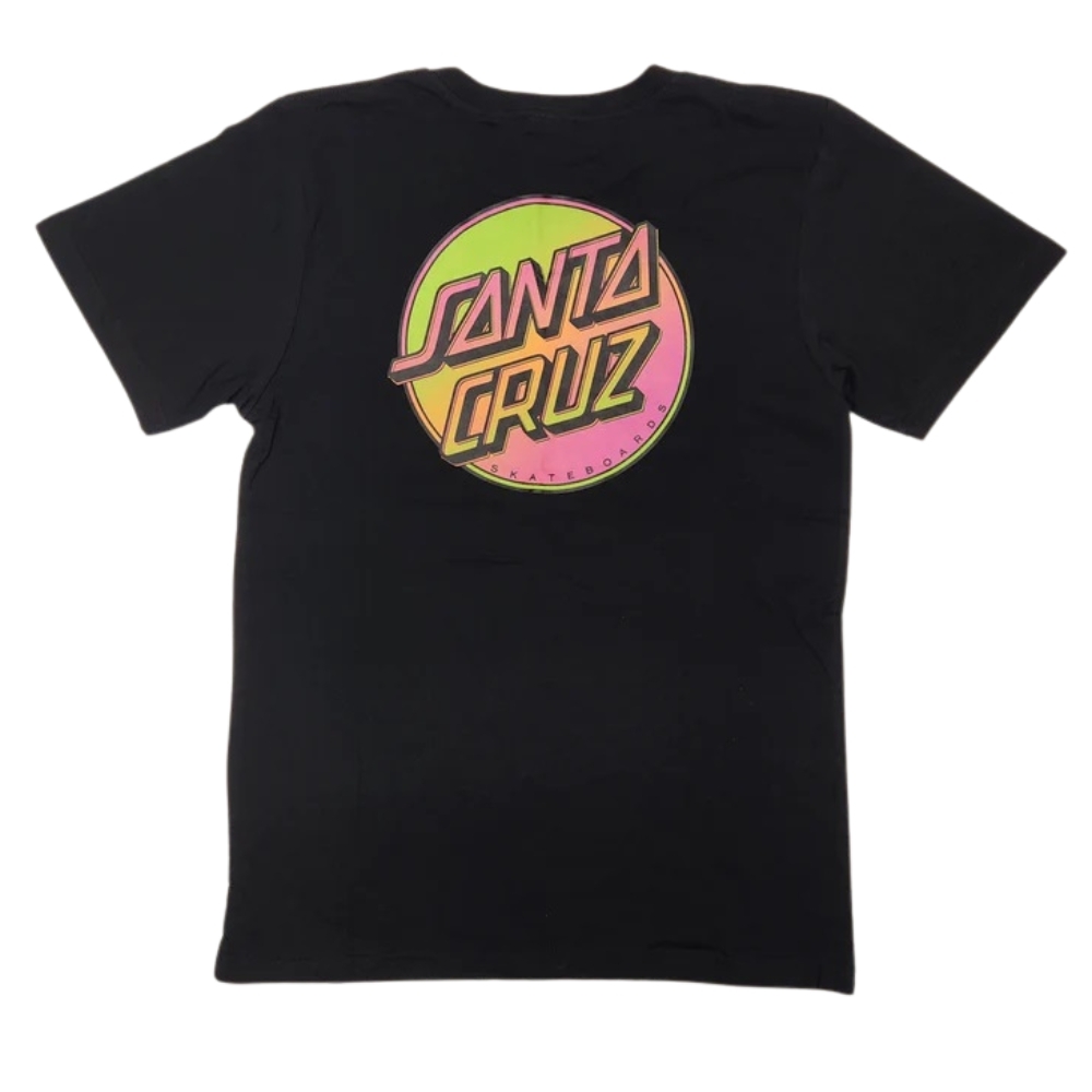Santa Cruz Contra Dot Pop Black Youth T-Shirt [Size: 14]