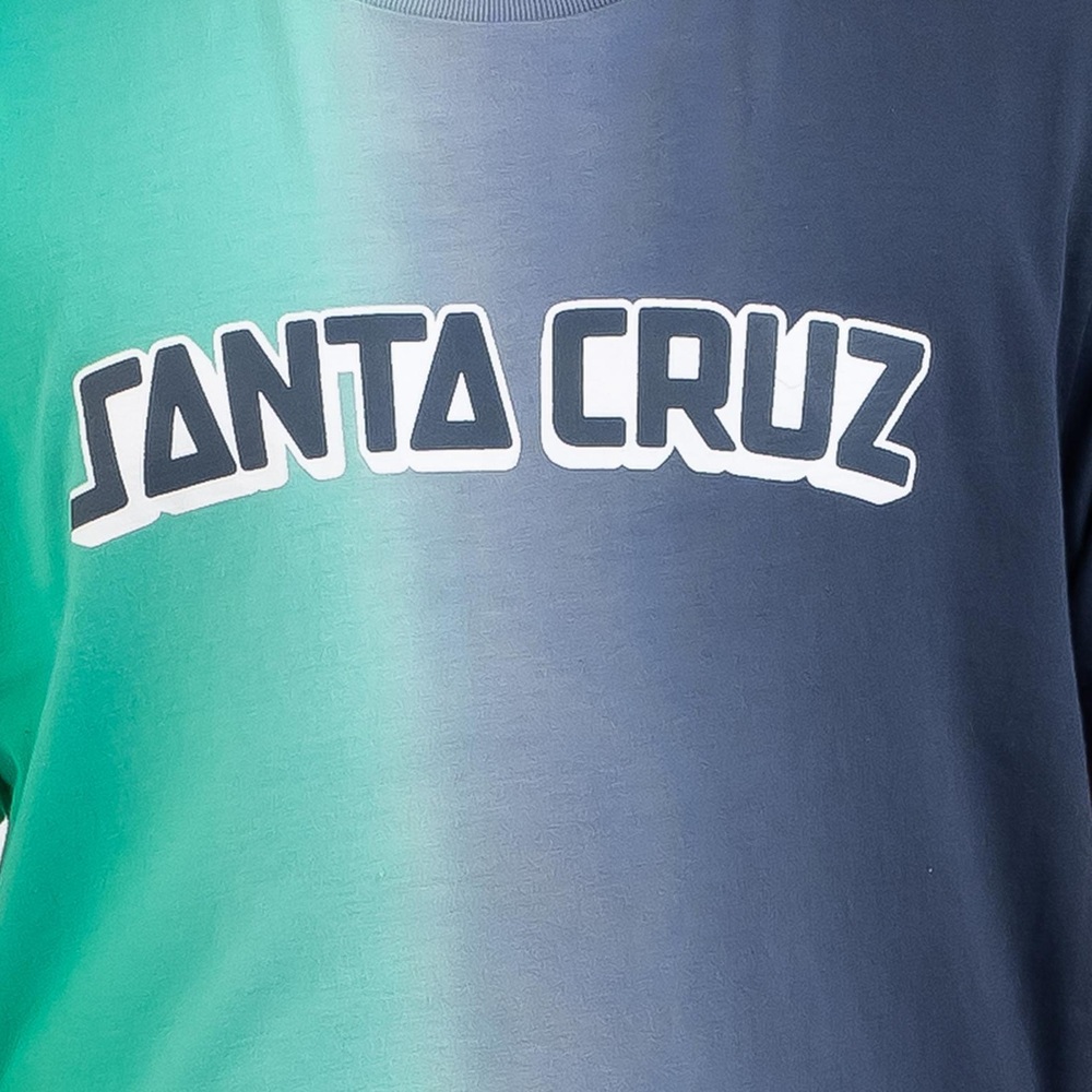 Santa Cruz College Arch Shadow Green Navy Youth T-Shirt