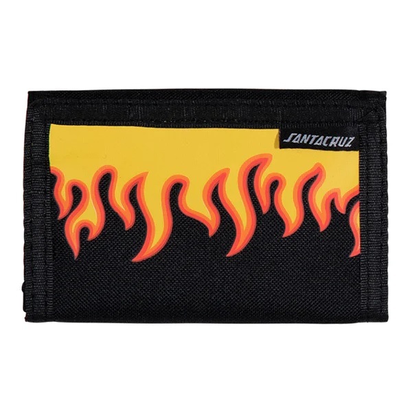 Santa Cruz Blaze Dot Black Velcro Wallet