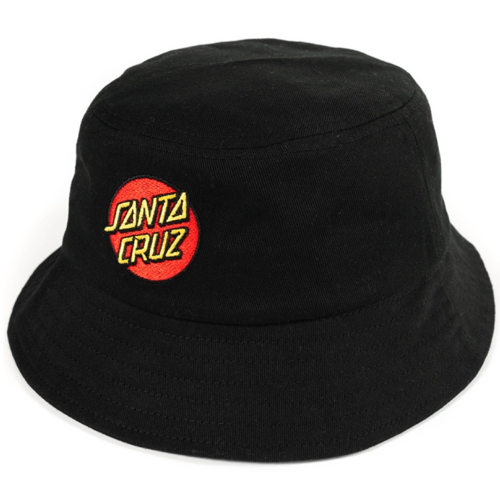 Santa Cruz Classic Dot Black Bucket Hat [Size: Y]