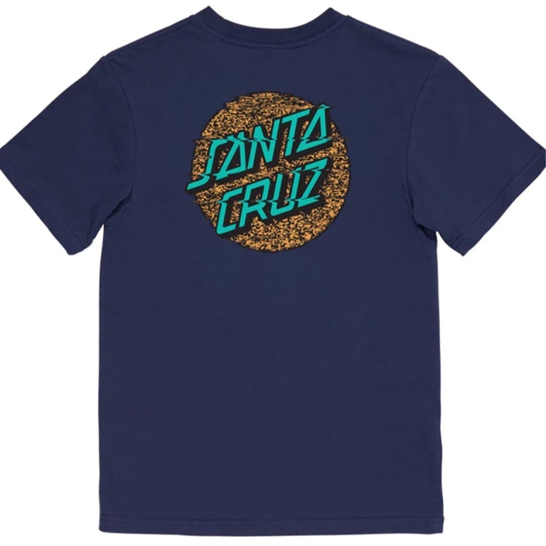 Santa Cruz Static Dot Navy Youth T-Shirt