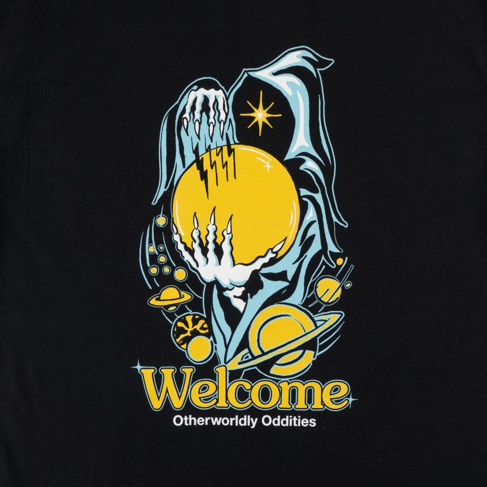 Welcome Skateboards Space Wizard Black T-Shirt