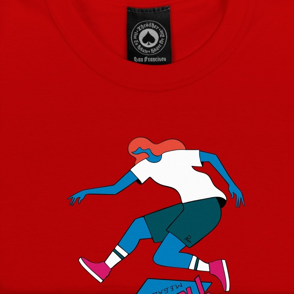 Thrasher Tre Red T-Shirt [Size: S]