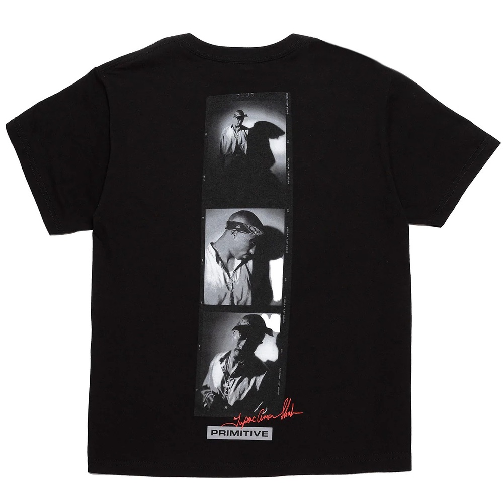 Primitive Tupac Shadows Black T-Shirt [Size: S]