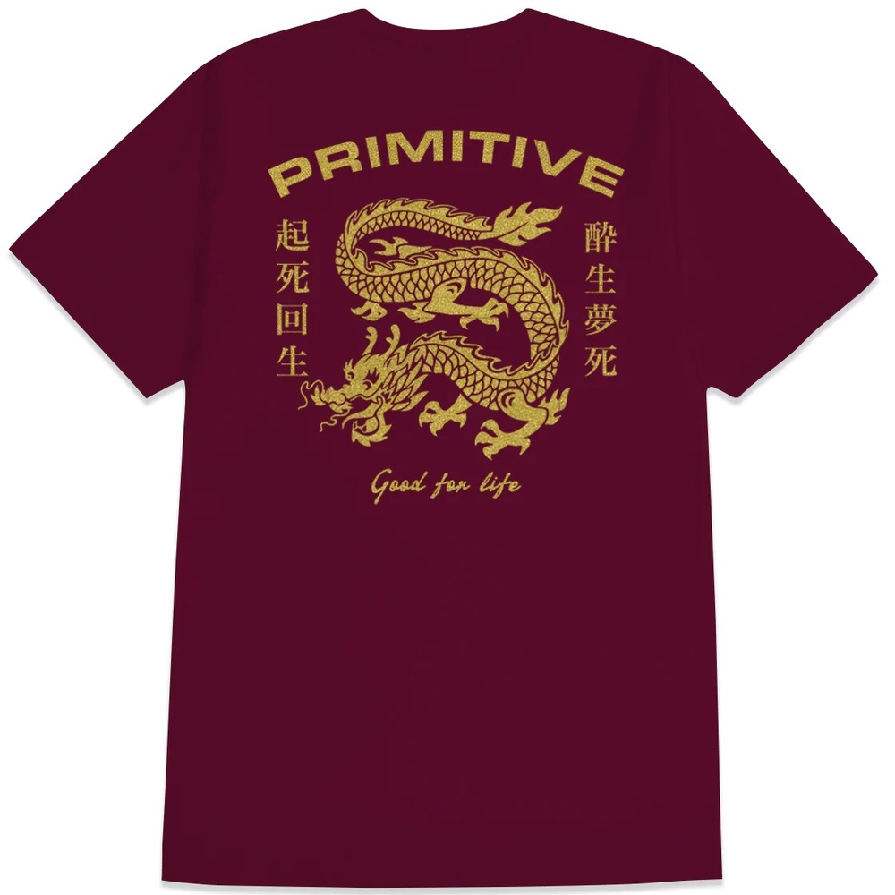 Primitive Hydra Burgundy T-Shirt [Size: S]