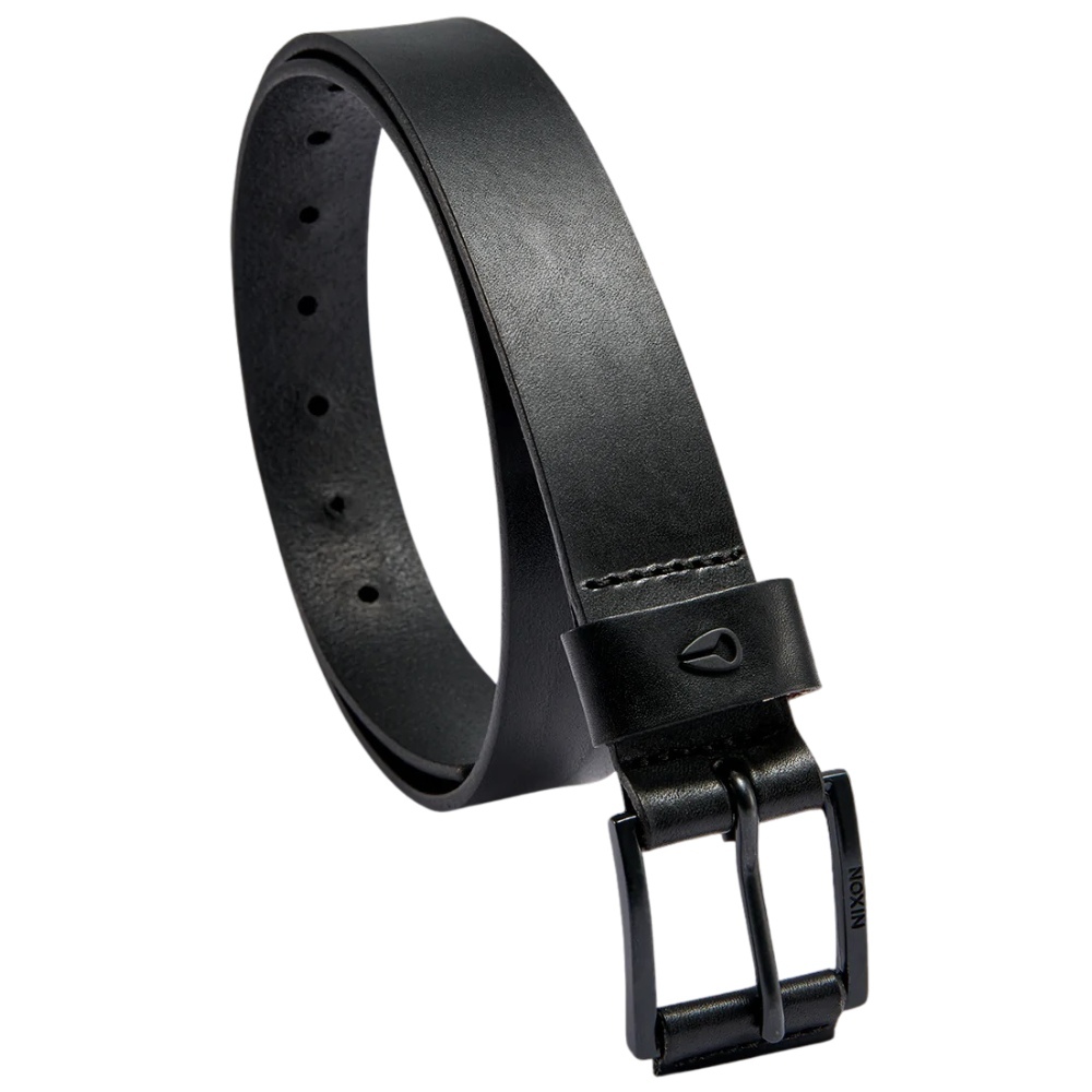 Nixon Americana Black Leather Belt [Size: M]
