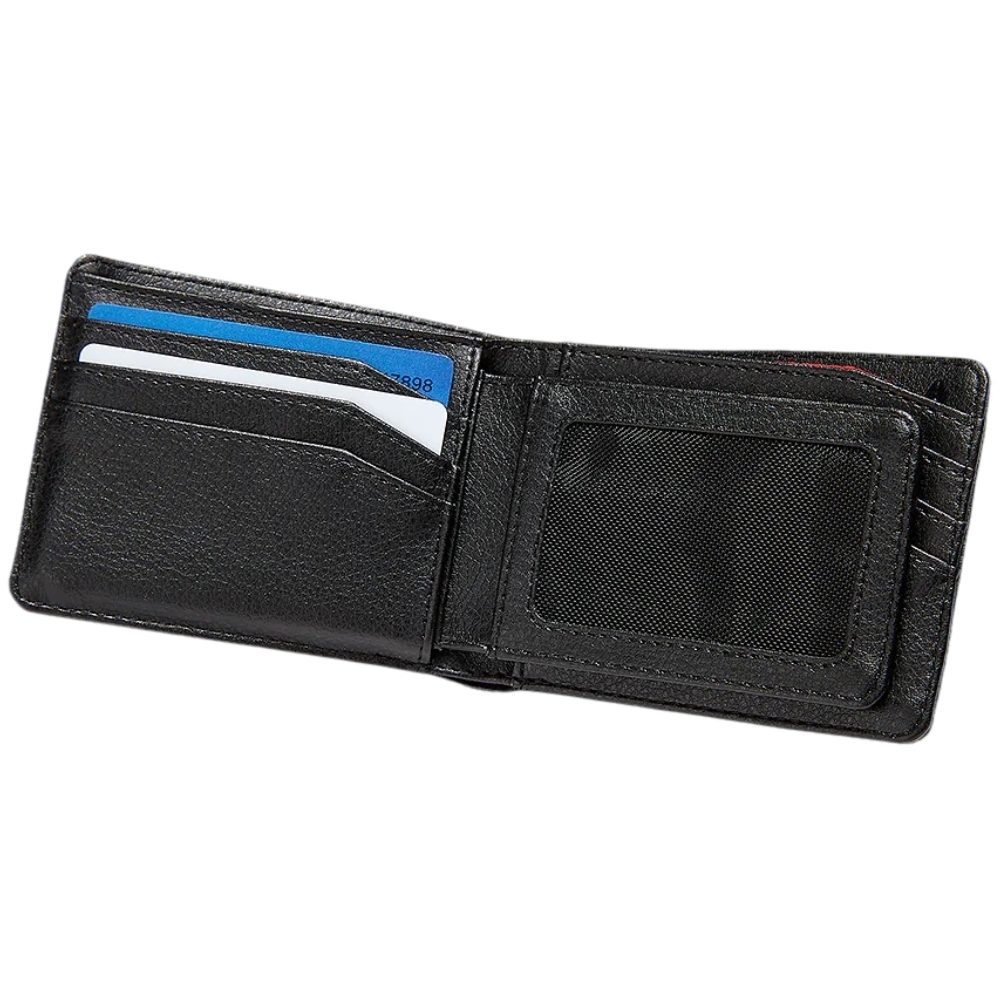 Nixon Pass Vegan Leather Black Wallet