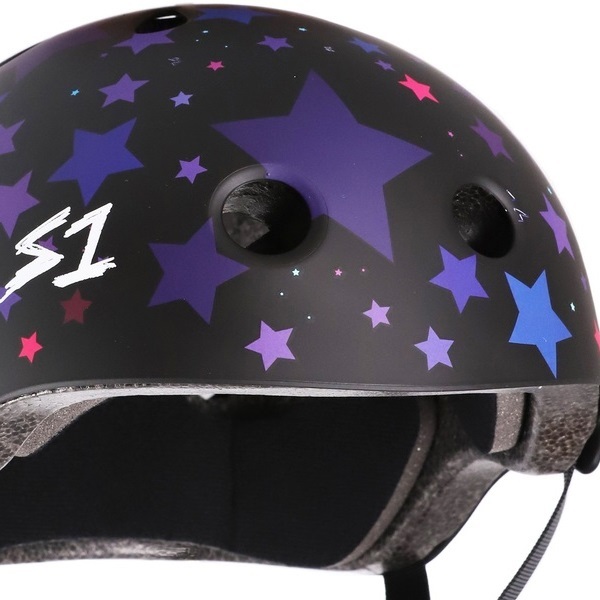 S1 S-One Lifer Certified Star Black Matte Helmet [Size: S]