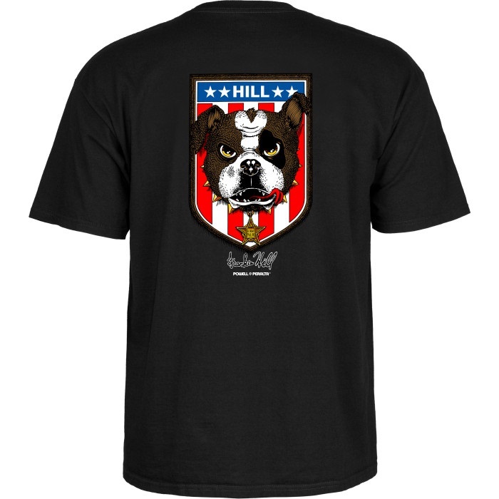 Powell Peralta Frankie Hill Bulldog Black T-Shirt [Size: XL]