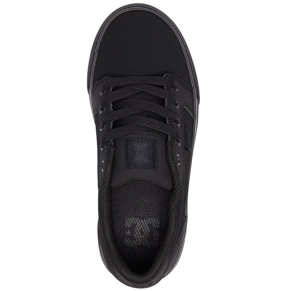 DC Anvil Black Black Youth Skate Shoes [Size: US 2]