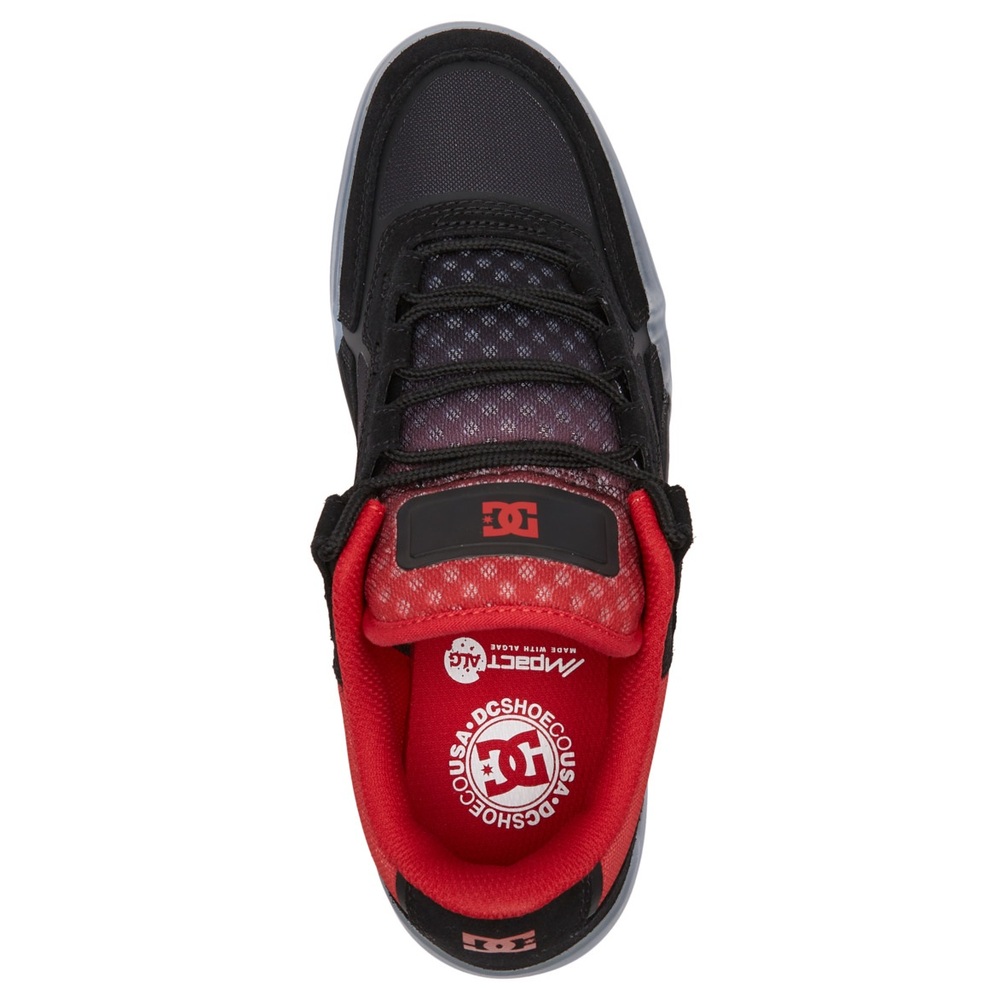 DC Metric Skate Black Red Mens Skate Shoes [Size: US 10]