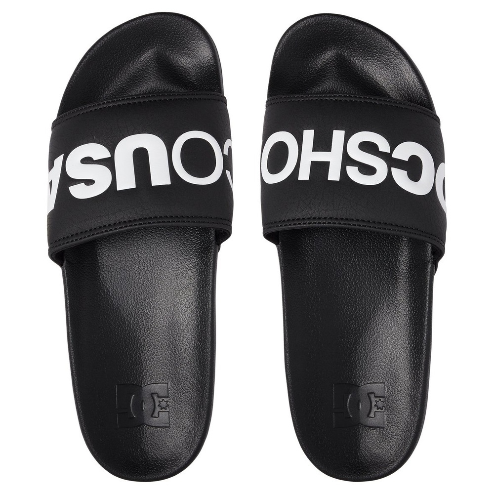 DC Slide Black White Sandals