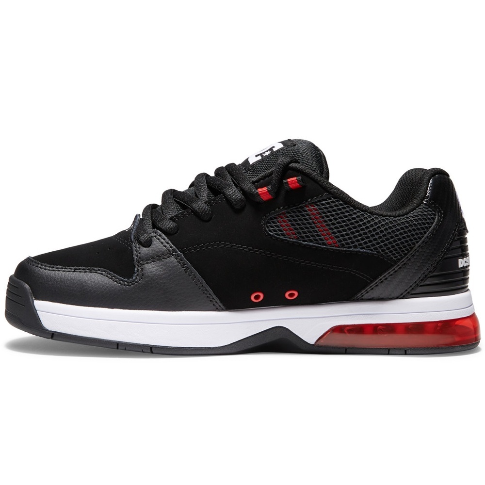 DC Versatile Black White Athletic Red Mens Skate Shoes [Size: US 10]