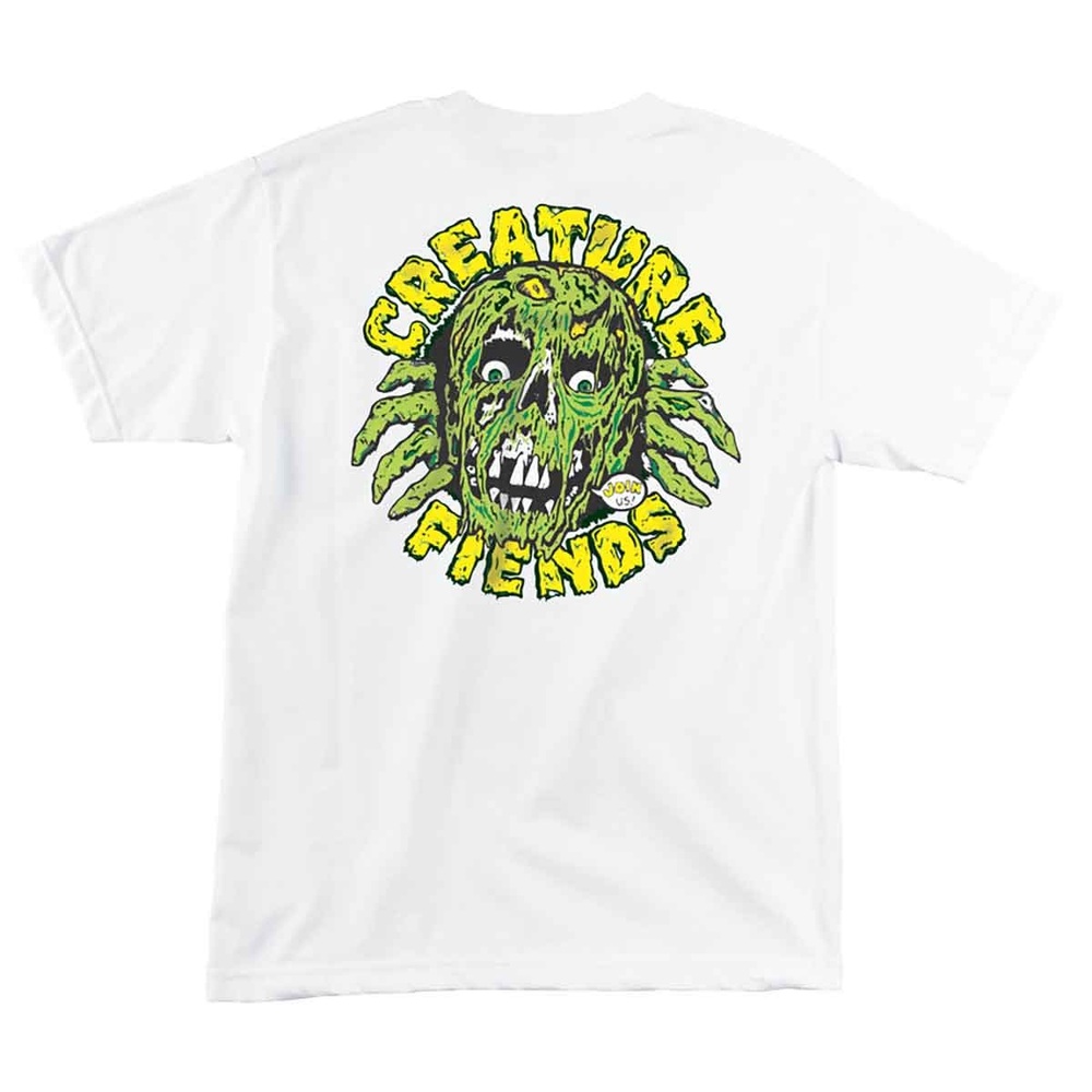 Creature Fiends Join Us White T-Shirt [Size: L]