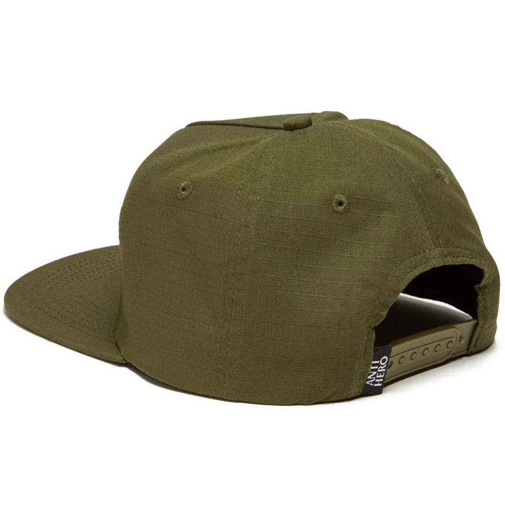 Anti Hero Blackhero Outline Olive Adjustable Hat Cap