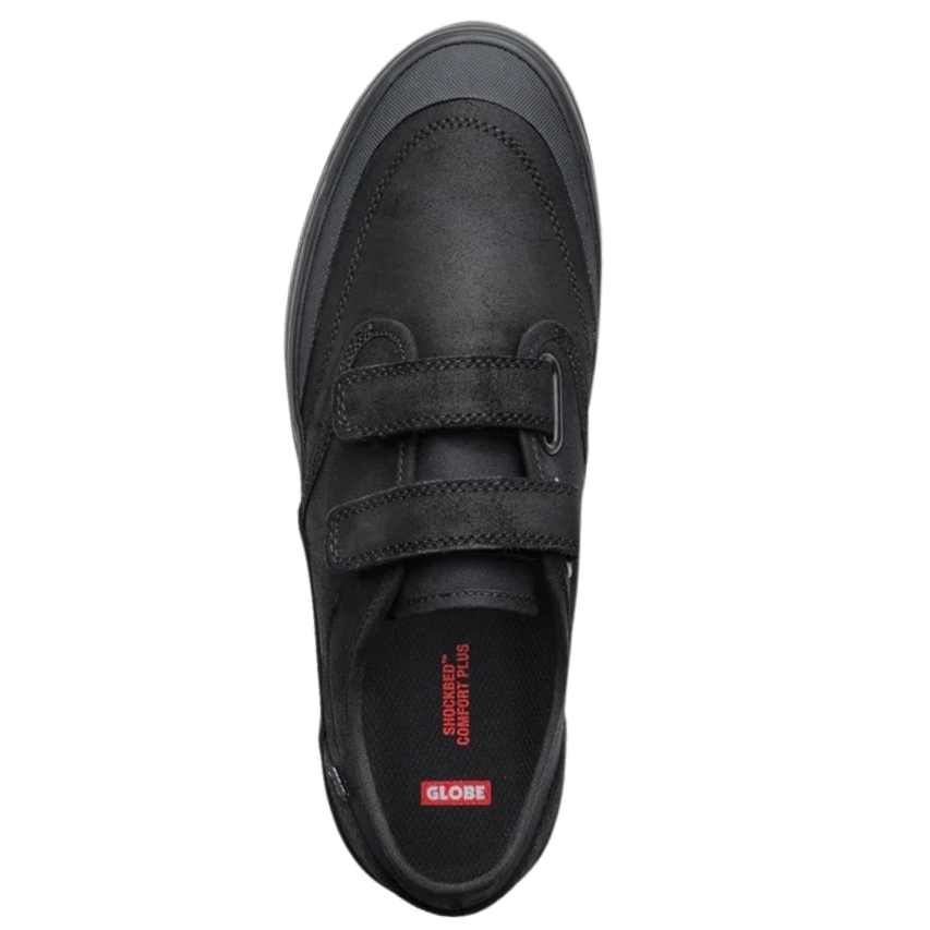 Globe Motley II Strap Oiled Black Black Mens Skate Shoes