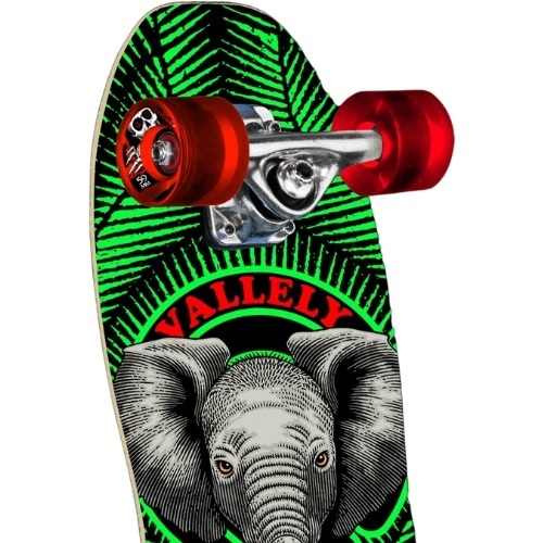Powell Peralta Mini Vallely Baby Elephant Green Cruiser Skateboard
