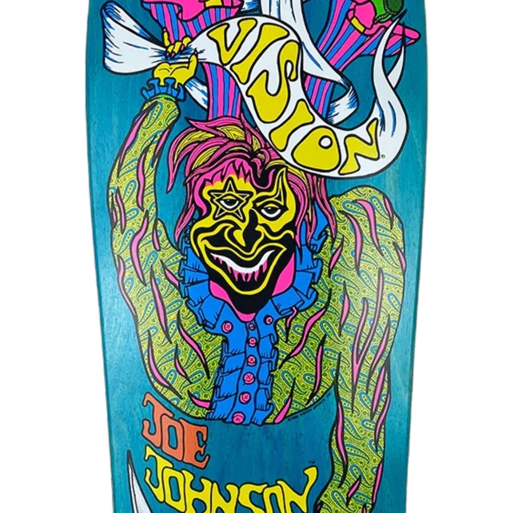 Vision Joe Johnson Scissor Turquoise Skateboard Deck