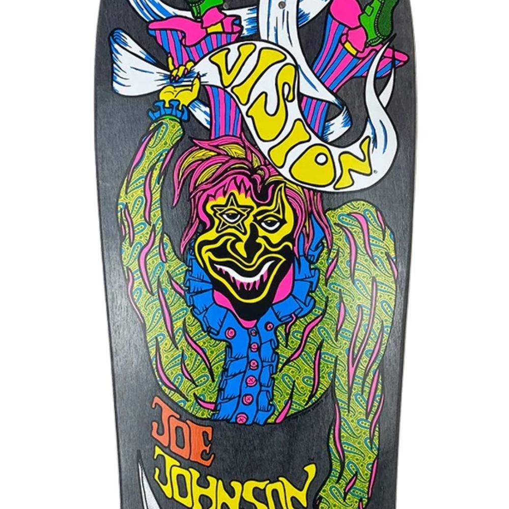 Vision Joe Johnson Scissor Black Skateboard Deck