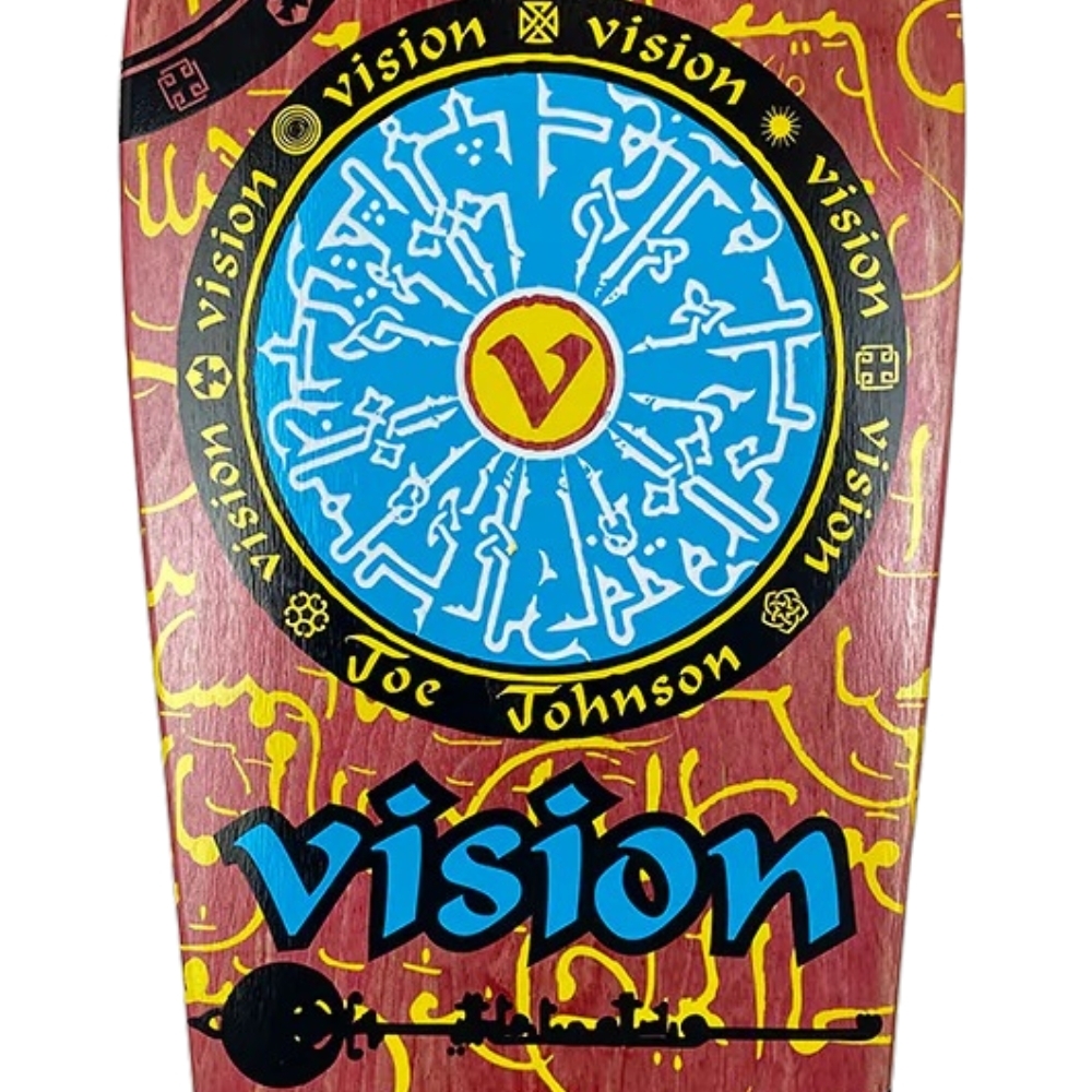 Vision Joe Johnson Hieroglyphics Red Skateboard Deck
