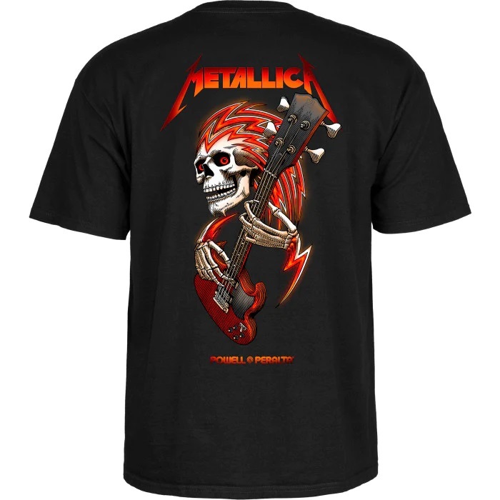 Powell Peralta Metallica Collab Black T-Shirt