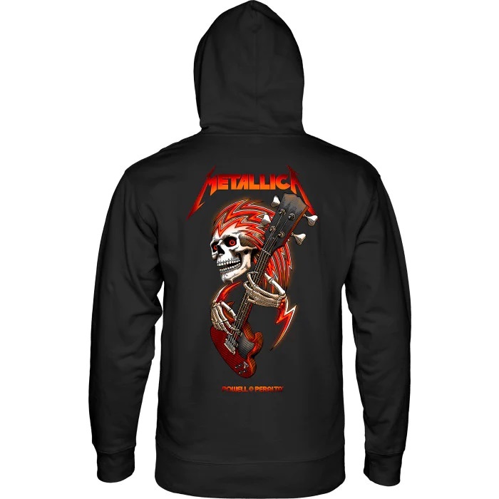 Powell Peralta Metallica Collab Black Hoodie [Size: S]