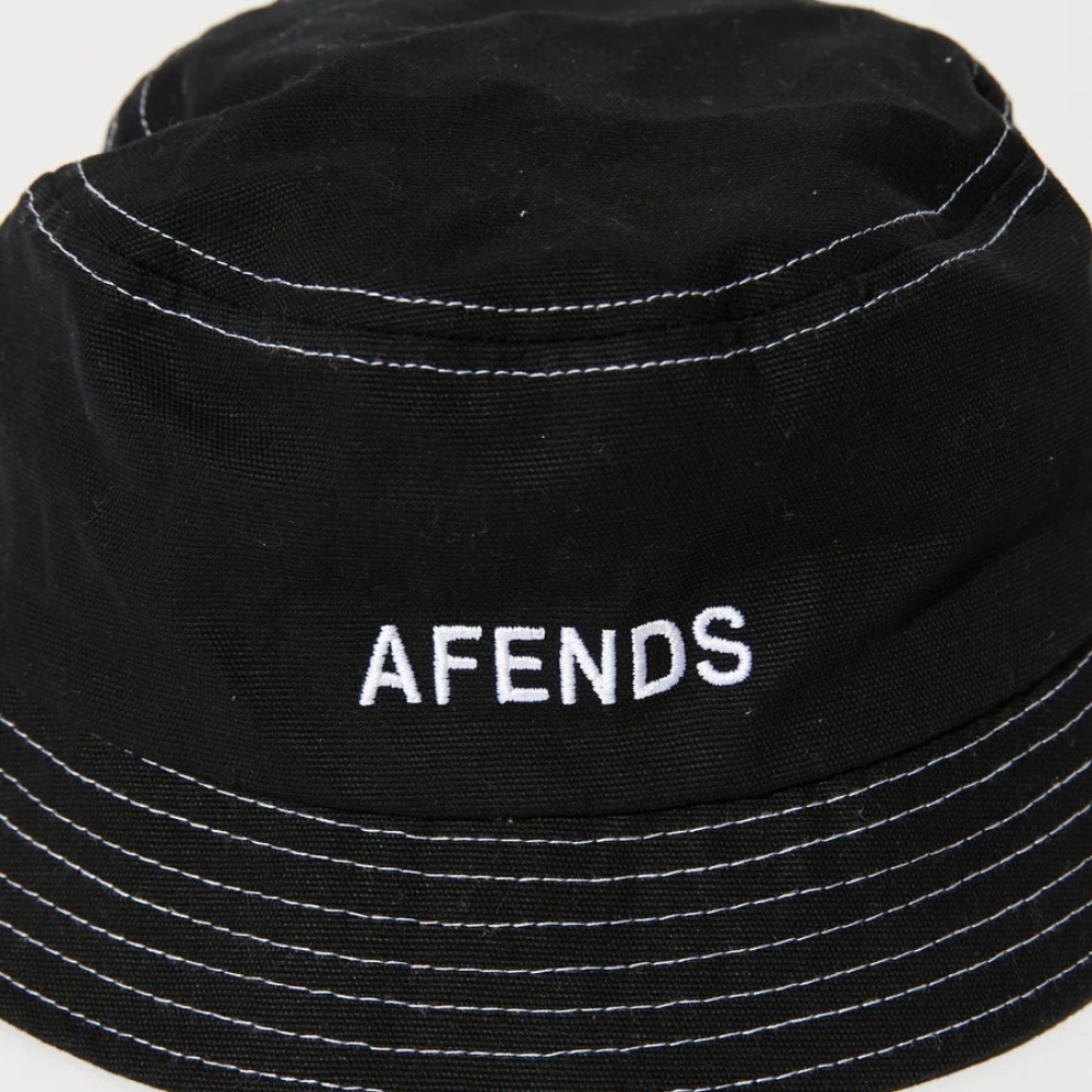 Afends Diggers Recycled Black Bucket Hat