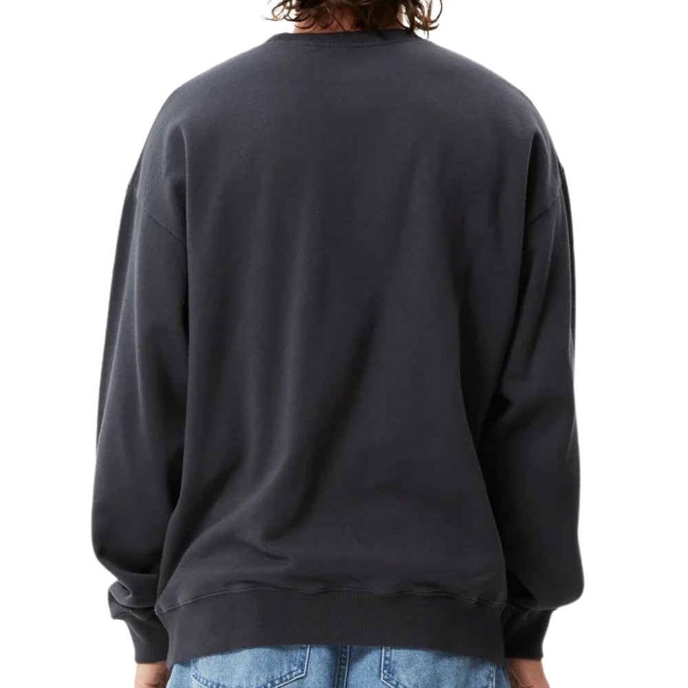 Afends World Recycled Charcoal Crew Jumper [Size: S]