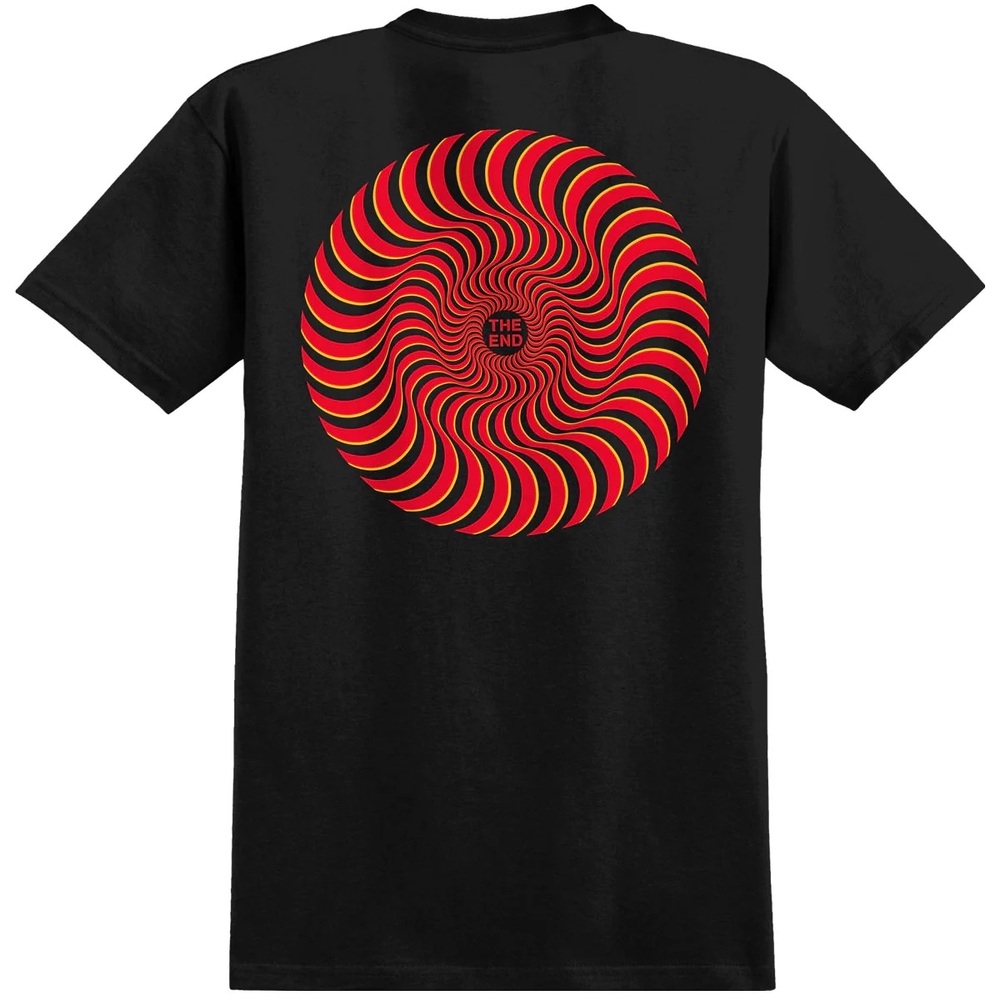 Spitfire Classic Swirl Overlay Black T-Shirt [Size: S]
