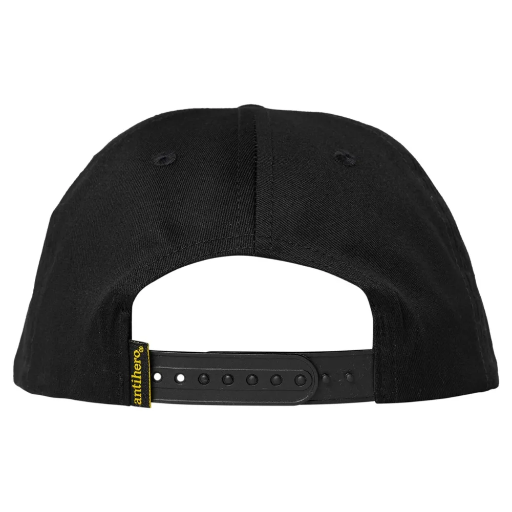 Anti Hero Basic Eagle Black Grey Snapback Hat