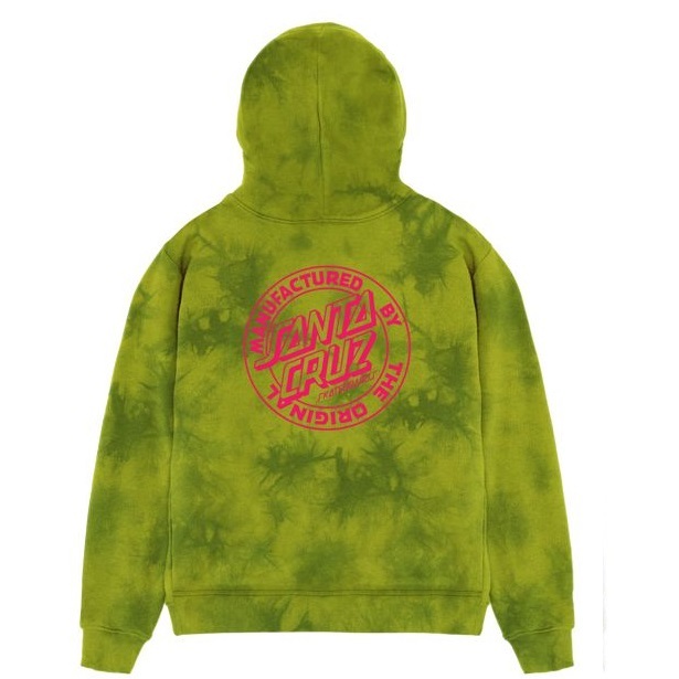Santa Cruz MFG Dot Green Youth Hoodie [Size: 14]