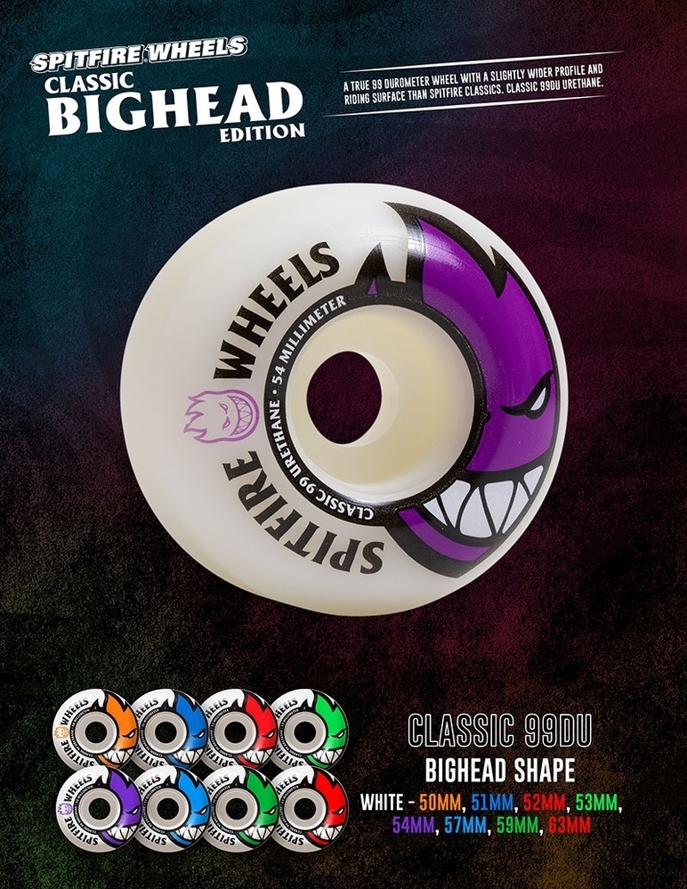Spitfire Neon Bighead Classic 99D 53mm Skateboard Wheels