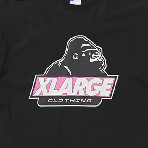 XLarge 91 Slanted Logo Black Pink T-Shirt [Size: M]