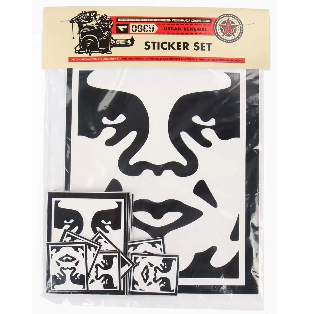 Obey Icon Face Sticker Pack