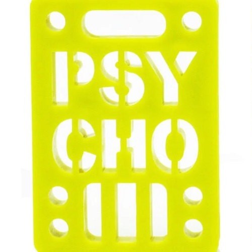 Vision Psycho Yellow 1/4 Skateboard Riser Set