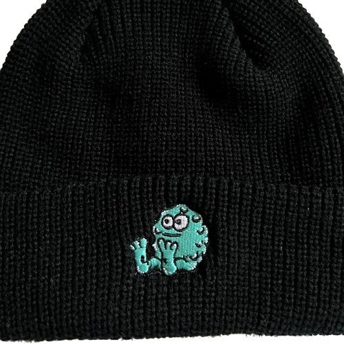 Snot Wheel Co Booger Logo Black Beanie