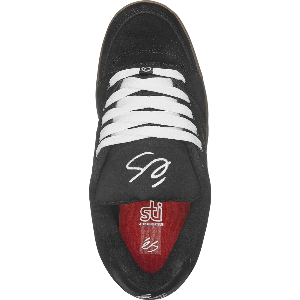 Es Accel OG Black Gum White Mens Skate Shoes [size: US 9]