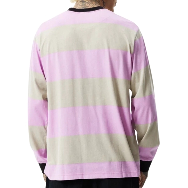 Afends Space Striped Candy Stripe Long Sleeve Shirt