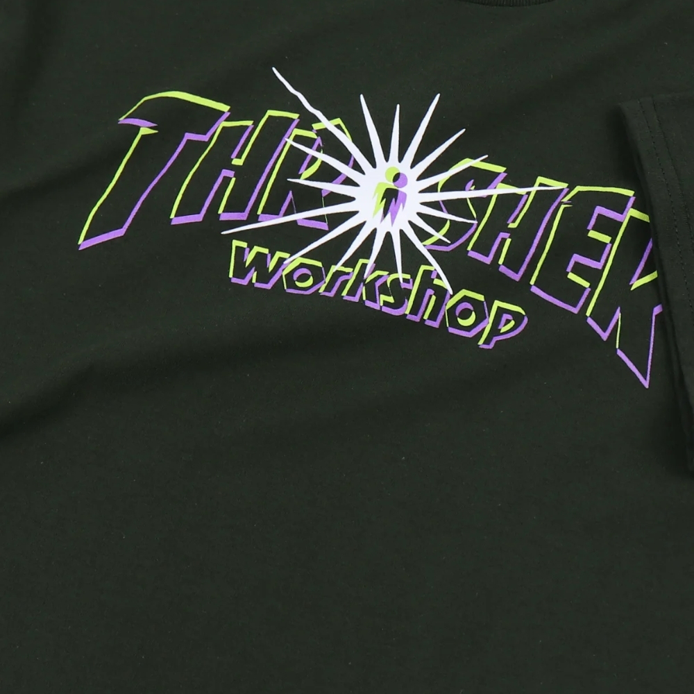 Thrasher X Alien Workshop Nova Forest Green T-Shirt [Size: L]