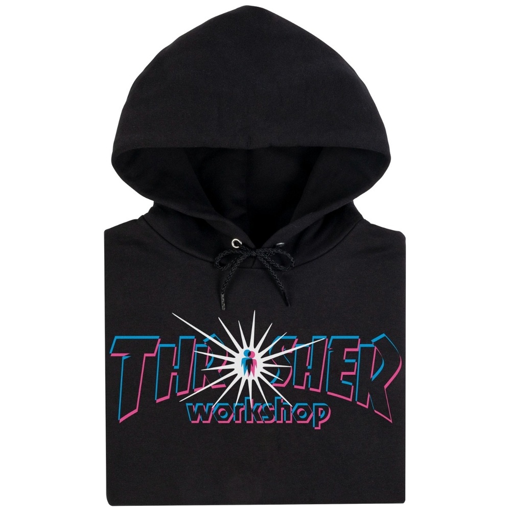 Thrasher X Alien Workshop Nova Black Hoodie [Size: S]